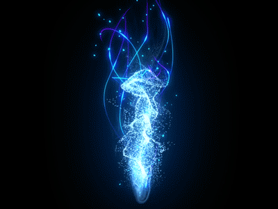 Fire blue fire first gif motion particles shot