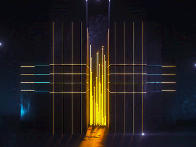 VERTICAL LINES c4d cinema4d gif glow infinity lines loop octane render vertical