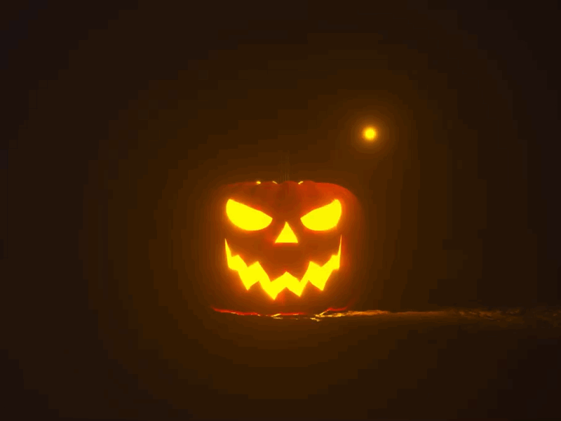 Halloween animation cinema4d design fire gif glow halloween loop render