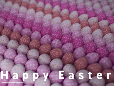 HAPPY EASTER after animation design easter effect gif happy loop octane render sunday