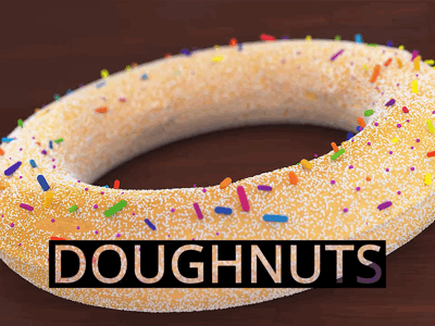 Doughnuts animation c4d cinema4d doughnuts motion octane particles render