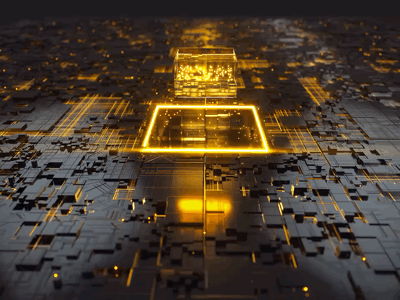 Cube animation black c4d cinema4d cube glow infinity loop motion octane render