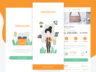 Orangemart application ecommerce mobile ui ux