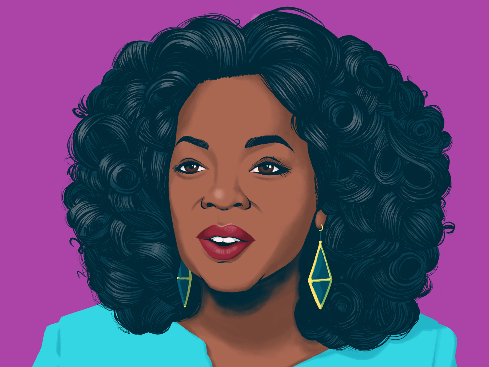 Oprah Winfrey by Nick Lacke for Sprout Social on Dribbble