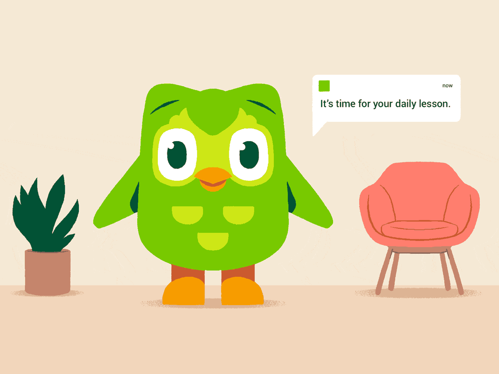 Deconstructing Duolingo's secrets to success on TikTok animation app bird cartoon dance drawing duo duolingo editorial illustration featured art gif loop office owl tech