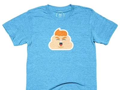 "Donald Dump" Donald Trump Poop Emoji on Cotton Bureau donald trump emoji icon illustration logo political politics poop trump