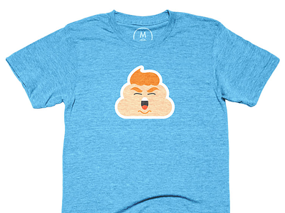 "Donald Dump" Donald Trump Poop Emoji on Cotton Bureau donald trump emoji icon illustration logo political politics poop trump