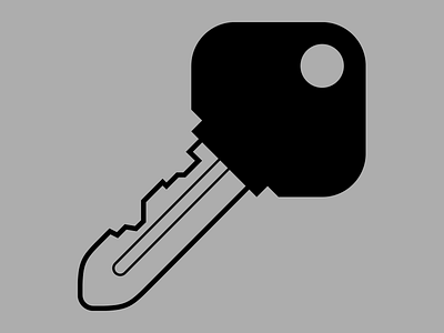 Key icon (vector)