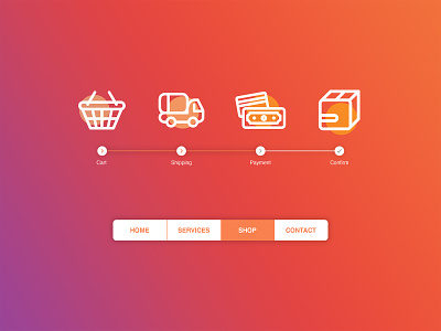 Icon & Breadcrumbs breadcrumbs cart checkout checkout flow daily ui dailyuichallenge design icon interface interface design menu payment shop icon shopping ui ui design user interface ux web web ui