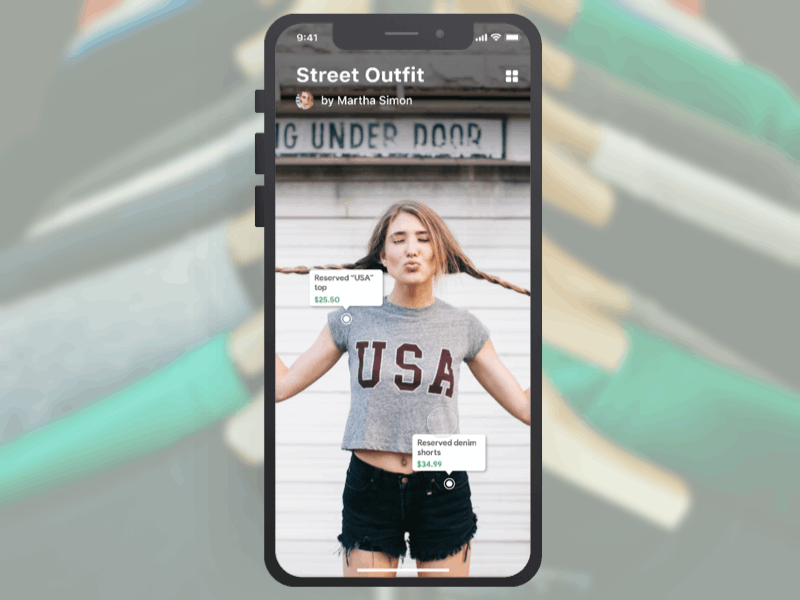 Clothing AR mobile app android animation app augmented reality ios mobile ui ux