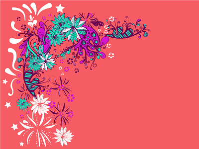 Floral Frame doodle drawing floral flower illustration shutterstock vector vector stock
