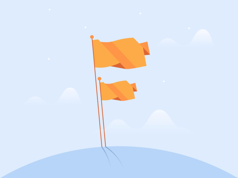 Day 6 / "F" for Flags 2d 36 days 36 days of type 36days f 36daysoftype06 animation flag flat illustration motiongraphics