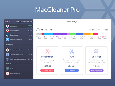 MacCleaner Pro application cleaner design find duplicates folders mac sketch ui ux ux design