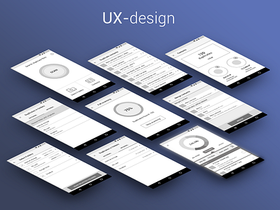 UX-Design android app application contacts duplicates find duplicates folders prototype scanning ux design wireframe