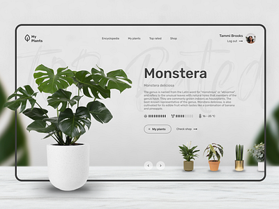 My plants concept application colors customer customization designers developers development digital flower it market minimalism outsourcing platform shades solution taste ux website