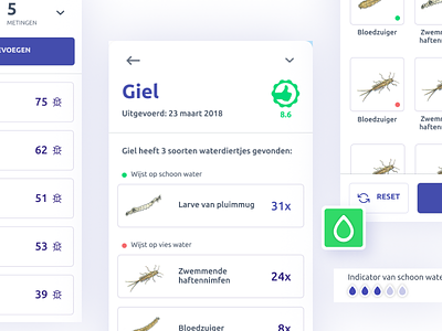 Waterdiertjes.nl - UI design app appdesign citizen science coding datadesign debut figma gis interactive karta mapviewer sketch tool ui uix utrecht waterdiertjes.nl