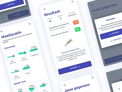 Waterdiertjes.nl - UI design appdesign coding datadesign figma gis icon icondesign iconography insect interactive mapviewer sketch ui ux kit water waterdiertjes.nl