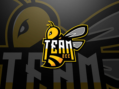 Bee - Esport Logo bee bee logo character art esport esport logo esports esports logo illustration logo logo design logodesign logodesigner logos vector