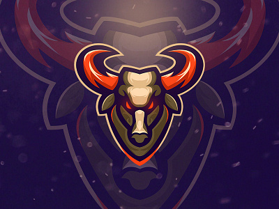 Bull Esport Logo animal branding bull bulls esport esportlogo esports game gaming logo team team logo