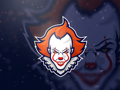 Pennywise IT Movie Esport Logo clown esport esportlogo esports esports logo film gaming itmovie killer mascot movie pennywise psychopath soccer sports branding team