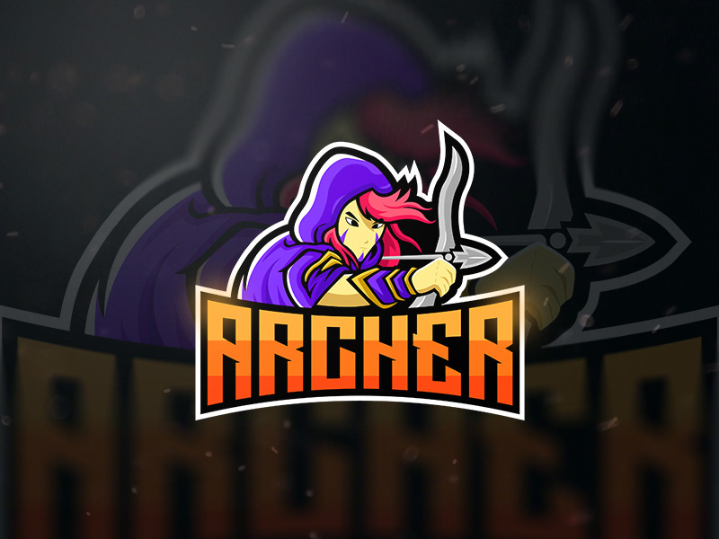 Archer Mascot Esport Logo gaming logo design esports logo esportlogo esport logo esports esport mascotlogo mascot archerlogo archer