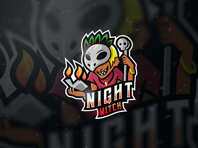 Night Witch esport esportlogo esports esports logo logo mascot night witch