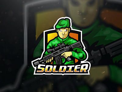 Soldier Sniper Esport Logo esport esport logo esportlogo esports esports logo esports mascot gaming logo logo design mascot mascot logo sniper esport sniper logo soldier logo