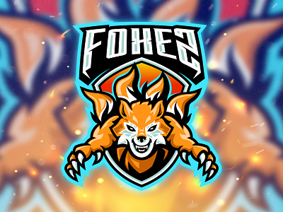 Artboard 1 branding esport esport logo esports esports logo fox esport fox illustration fox logo gaming kyubi logo logo logo design mascot mascot logo wolf esport wolf logo