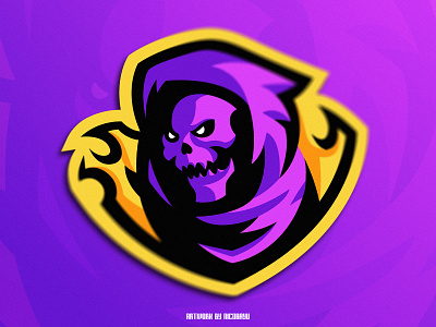 The Reaper Esport Logo | Reaper Mascot logo by nicobayu_19 on Dribbble