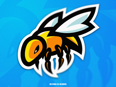 Bee Esports Mascot Logo bee hornet