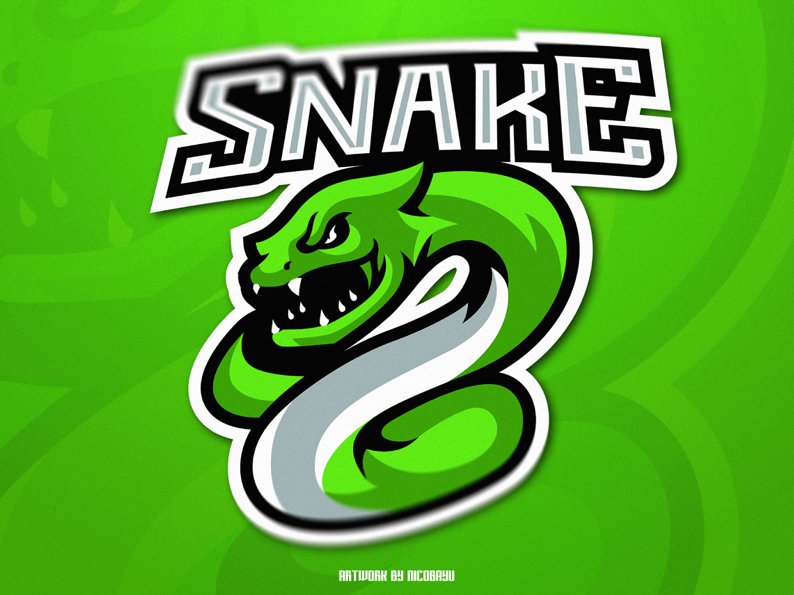 Snake Esports Mascot Logo by nicobayu_19 on Dribbble