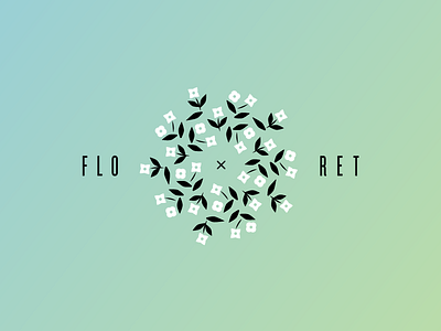 Floret floral floret flower flowers gradient knockout pattern symmetry