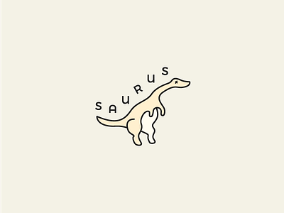 Lil' Saurus cute dino dinosaur icon icondesign illustration line linework logo montserrat pastel