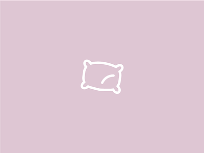 Pillowy icon lavender line lineicon minimal pillow pink