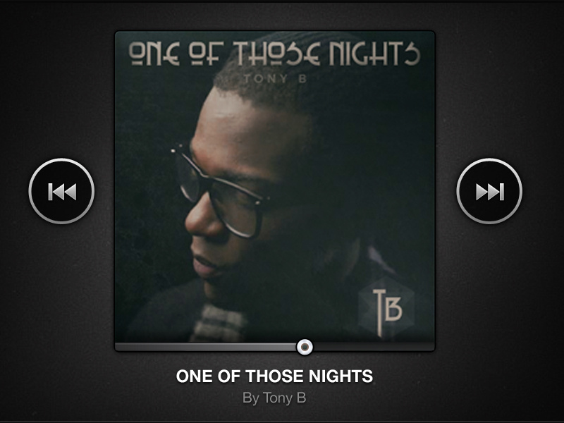 One Of Those Nights single player music tony b one of those nights iphone art cover