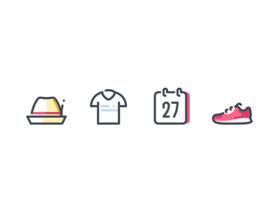 Summer architecture calendar clothes dribbble hat icon icon a day icon app icondesign icons icons pack illustration pictogram shoes sneakers summer t shirt travel vacation vector