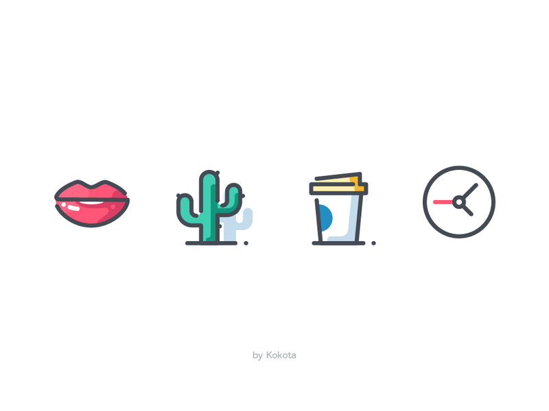 Free cactus coffee design dribbble icon icon app icondesign icons icons pack icons set illustration lips office passion pause pictogram pleasure vector waiting watch