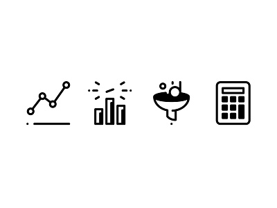 Finance SEO business calculator chart coins deposit filter finance growth icon icon app icondesign icons icons set illustration money pictogram salesfinace seo vector