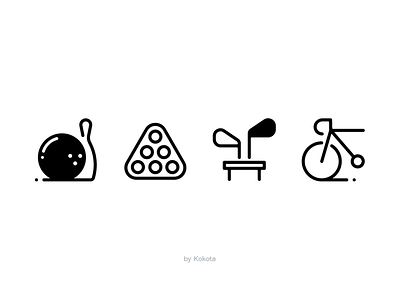 Sport ball bicycle bike billiard bowling clubs competition cycling dribbble equipment game golf icon icondesign icons icons pack skittle snooker sport vector