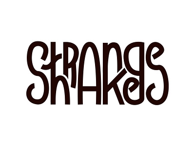 Strange Shakes badge badgedesign brand branding connected icon logo logodesign logodesigner logomark logotype monoline trippy typography ui ux wordmark