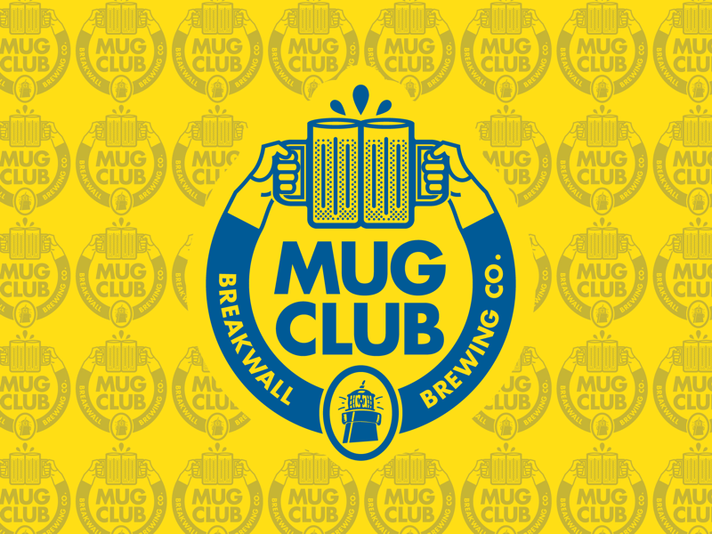 Mug Club Logo vector thick lines one color vintage graphic design brand design design illustration cheers craft stein welcat mug club beer logo craft beer beer logomark branding logo