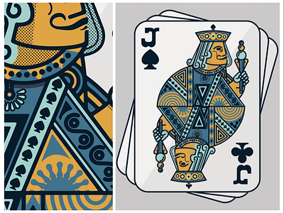 Double Suit Jack card deck cards design euchre graphic illustration jack poster screen print ui design ux ux design