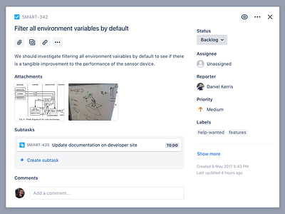 Jira's new issue details view product design ui