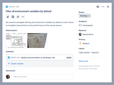 Jira's new issue details view