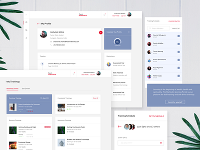 Employee Training Platform adobexd branding dashboard design emotional design gamification learning platform ui ux web