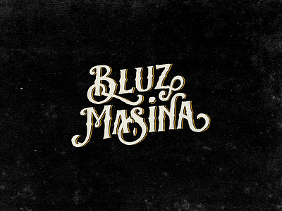 Bluz Mašina/Blues Machine Logo Design band blues illustrator logo machine music retro rock roll typography vintage