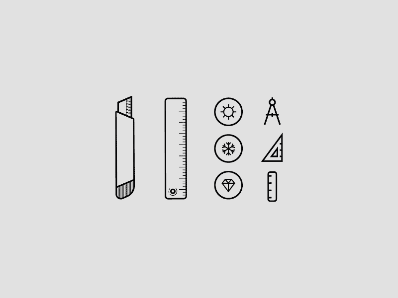 Skill garage - Brand concept brand design icons lines logo process shield