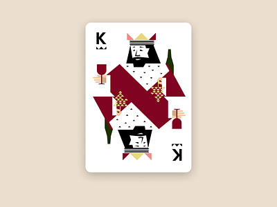 King branding card design icon identity illustration logo vector