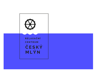 Czech Mill logo progress blue branding design identity illustrator logo mill water