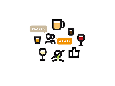 Before Christmas parties christmas drink drinks group icon illustration logo user